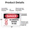 Signmission No Smoking Oxygen In Use Danger Sign, Plastic, 14in W x 10in L, 2PK OS-2PACK-DS-P-1014-L-1488 - alternate 9